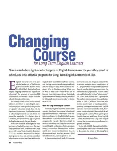 Changing Course for Long Term English Learners